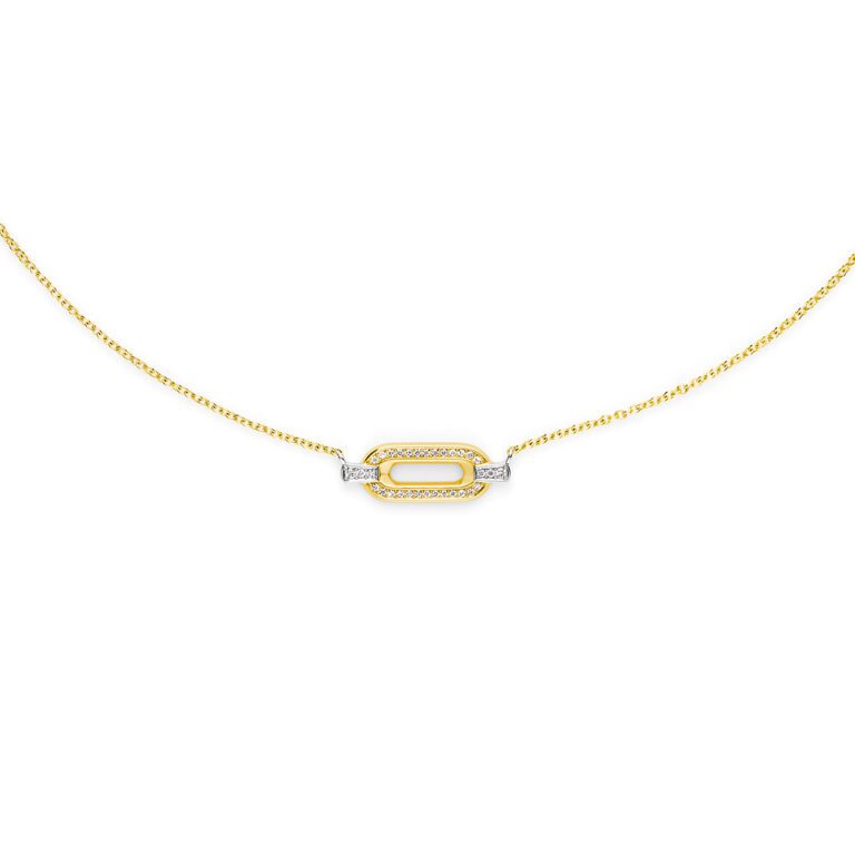 Keystone Rise Necklace, Closer